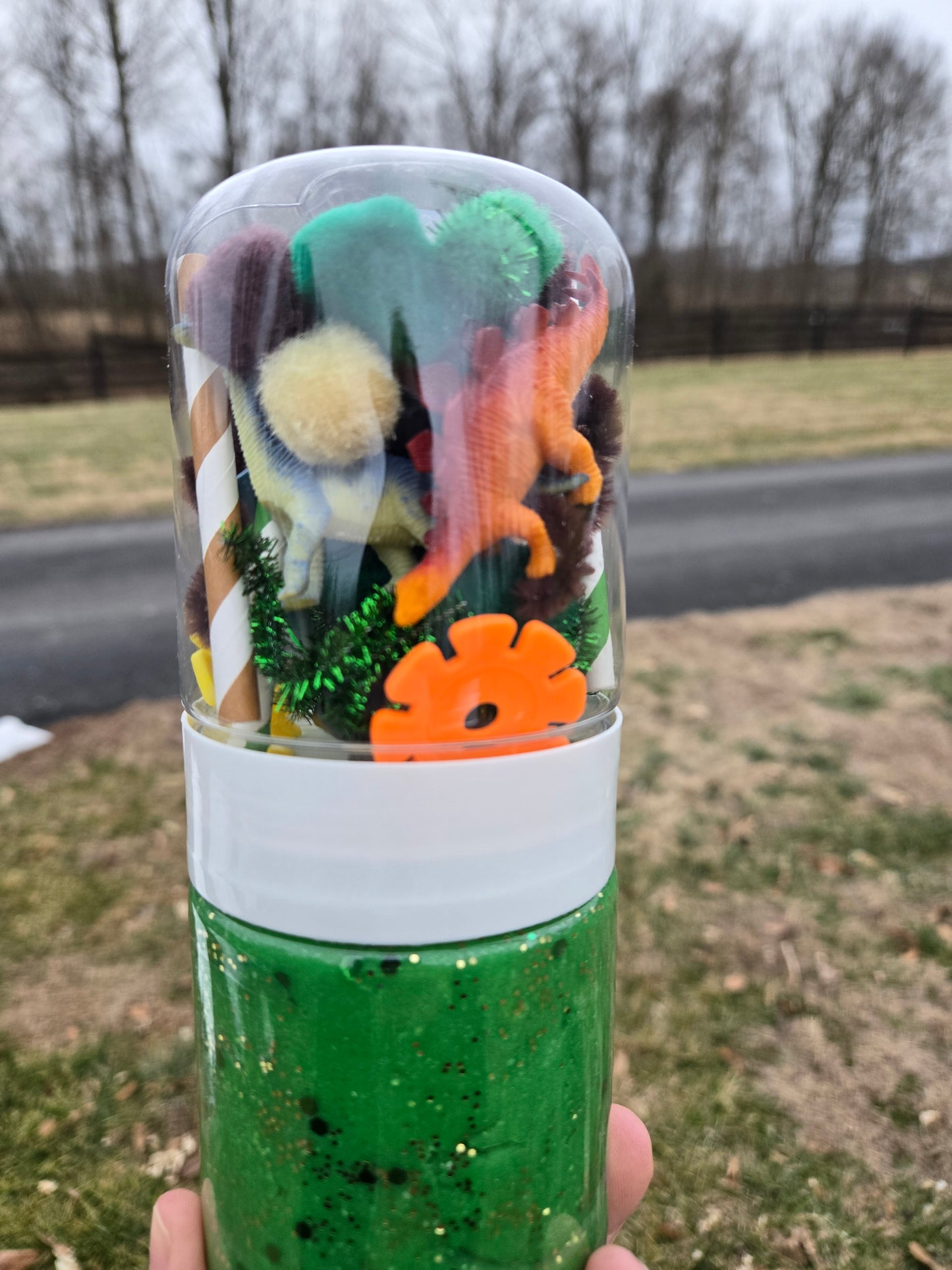 Dinosaur Grab & Go Sensory Dough Jar
