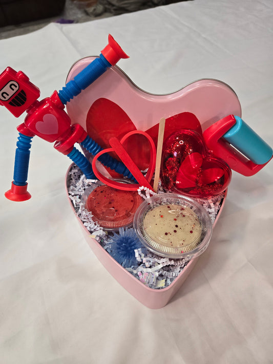Dough-lightful Sensory Valentine's Tin