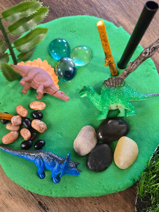 Dinosaur Dough to-go Jar