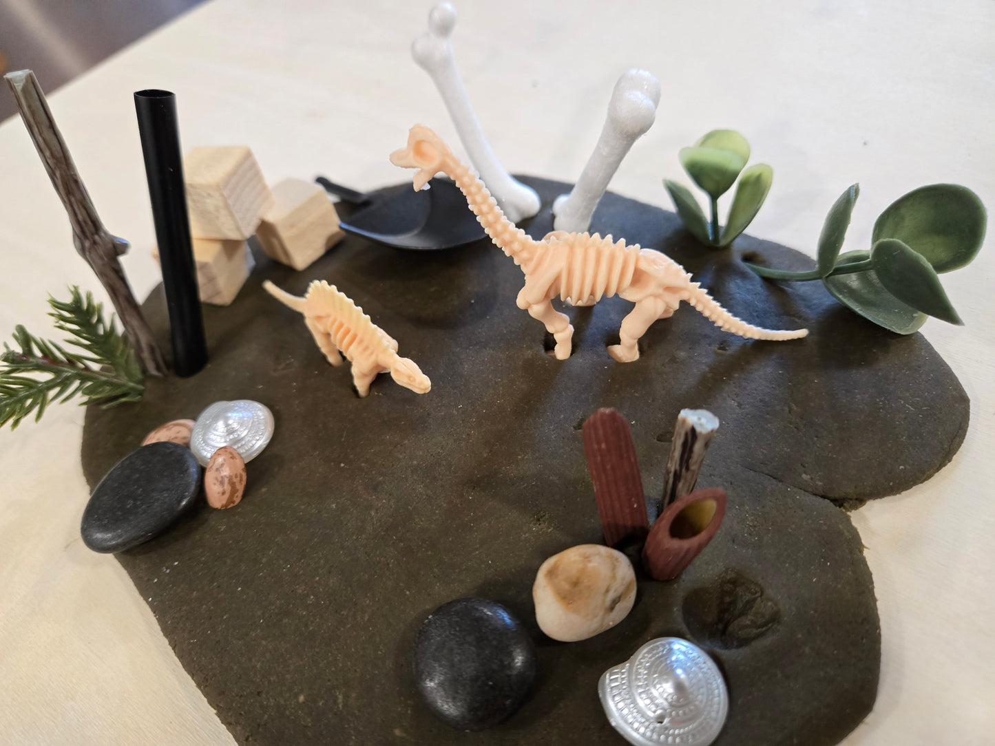 Dino-Fossils Dough to-go Sensory Play Dough Lit