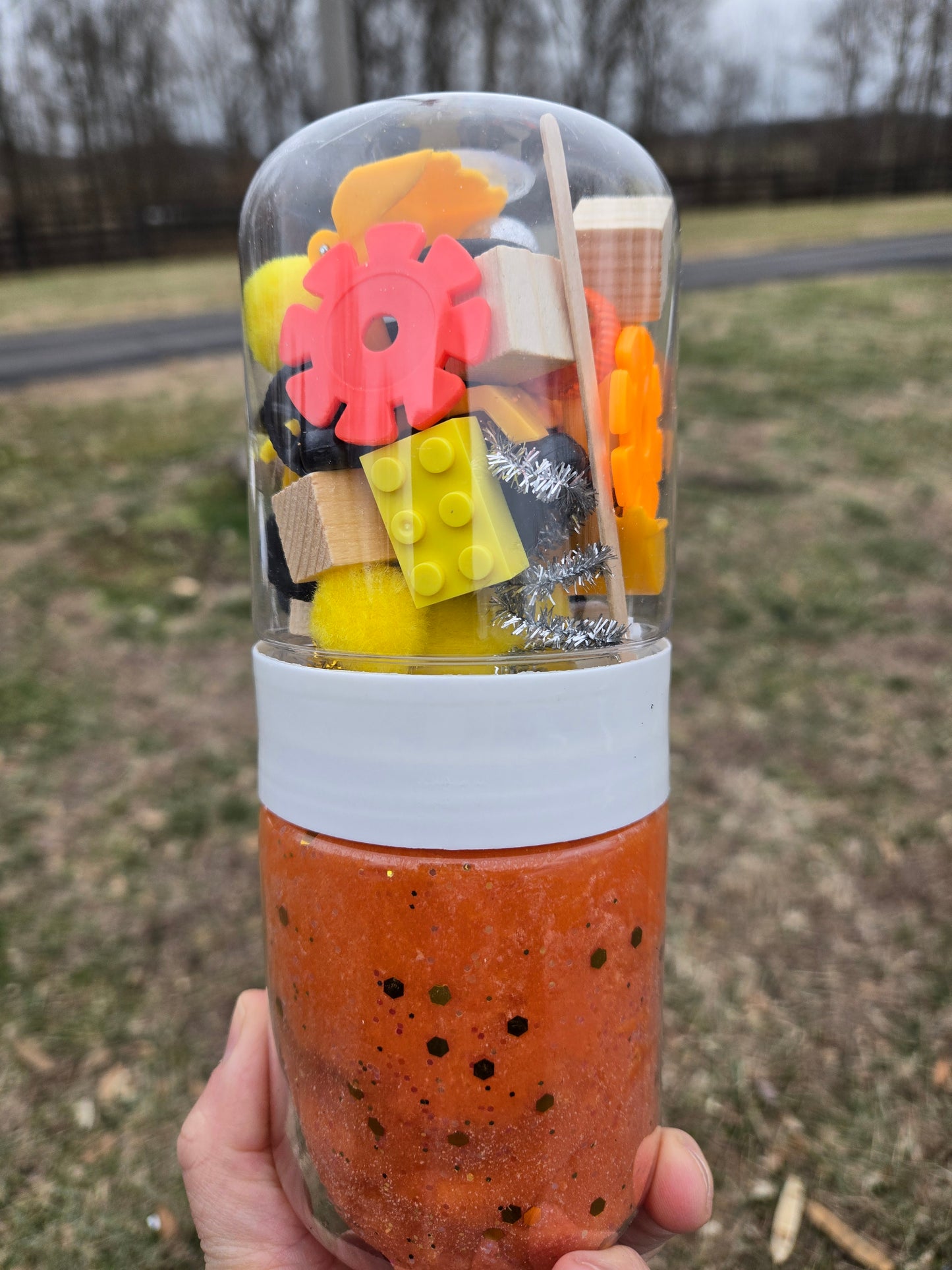 Construction Grab & Go Sensory Dough Jar