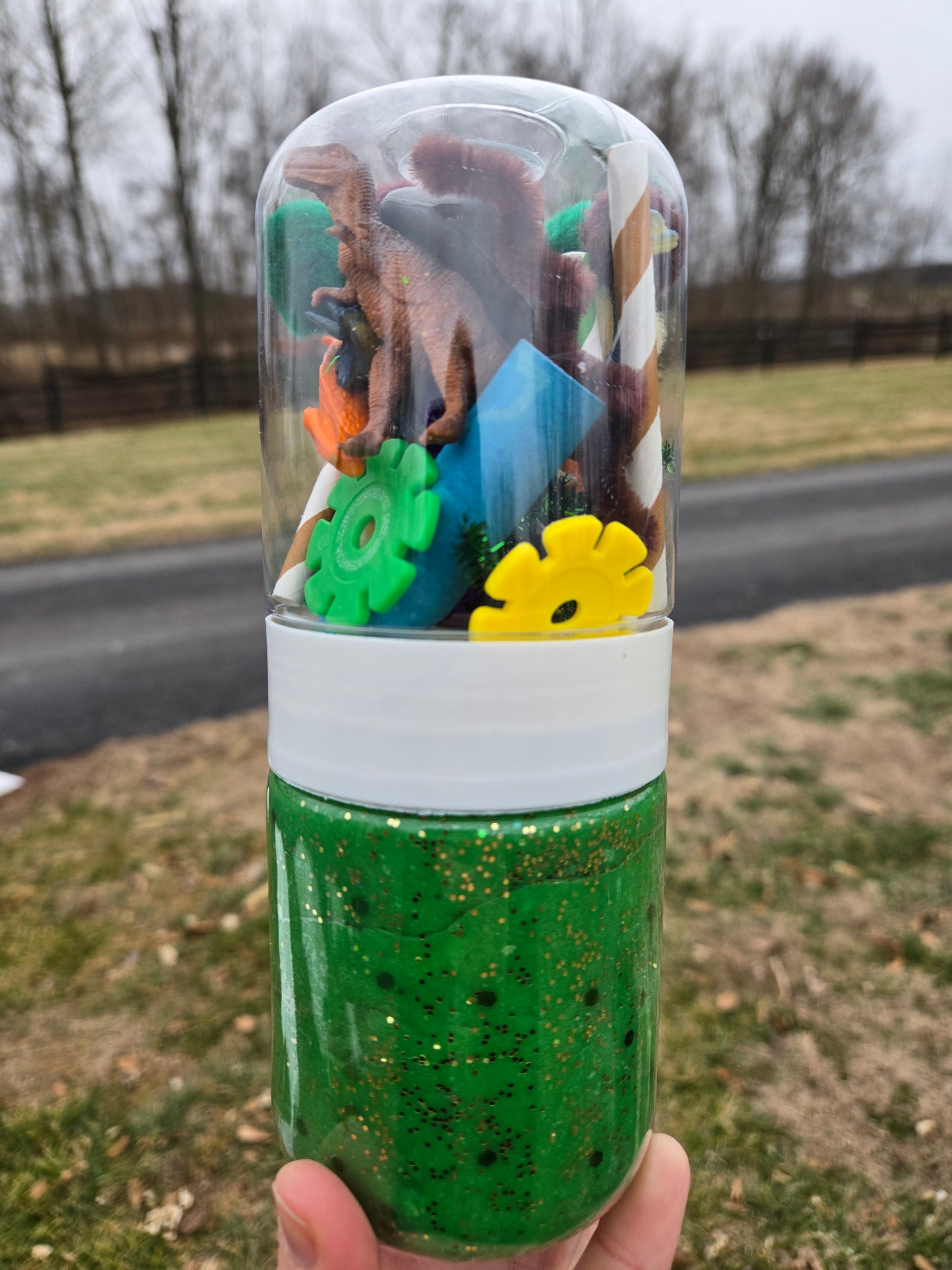 Dinosaur Grab & Go Sensory Dough Jar