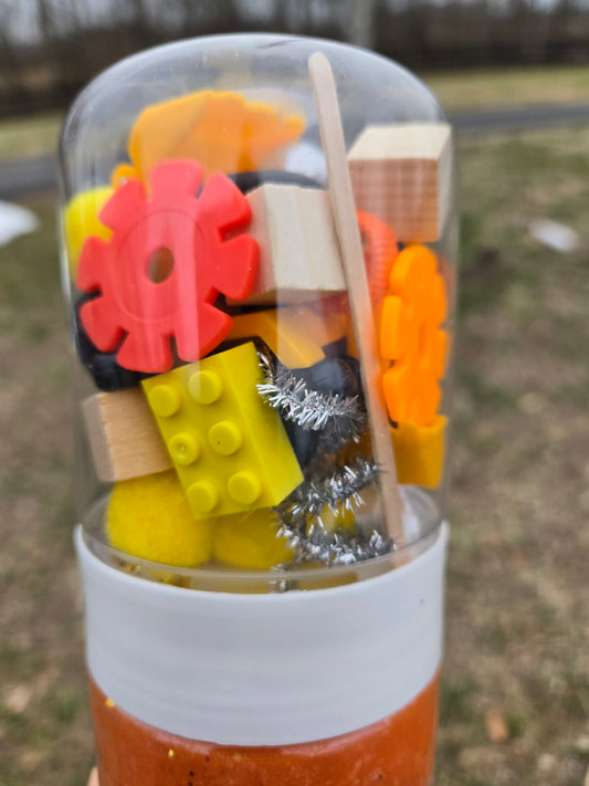 Construction Grab & Go Sensory Dough Jar