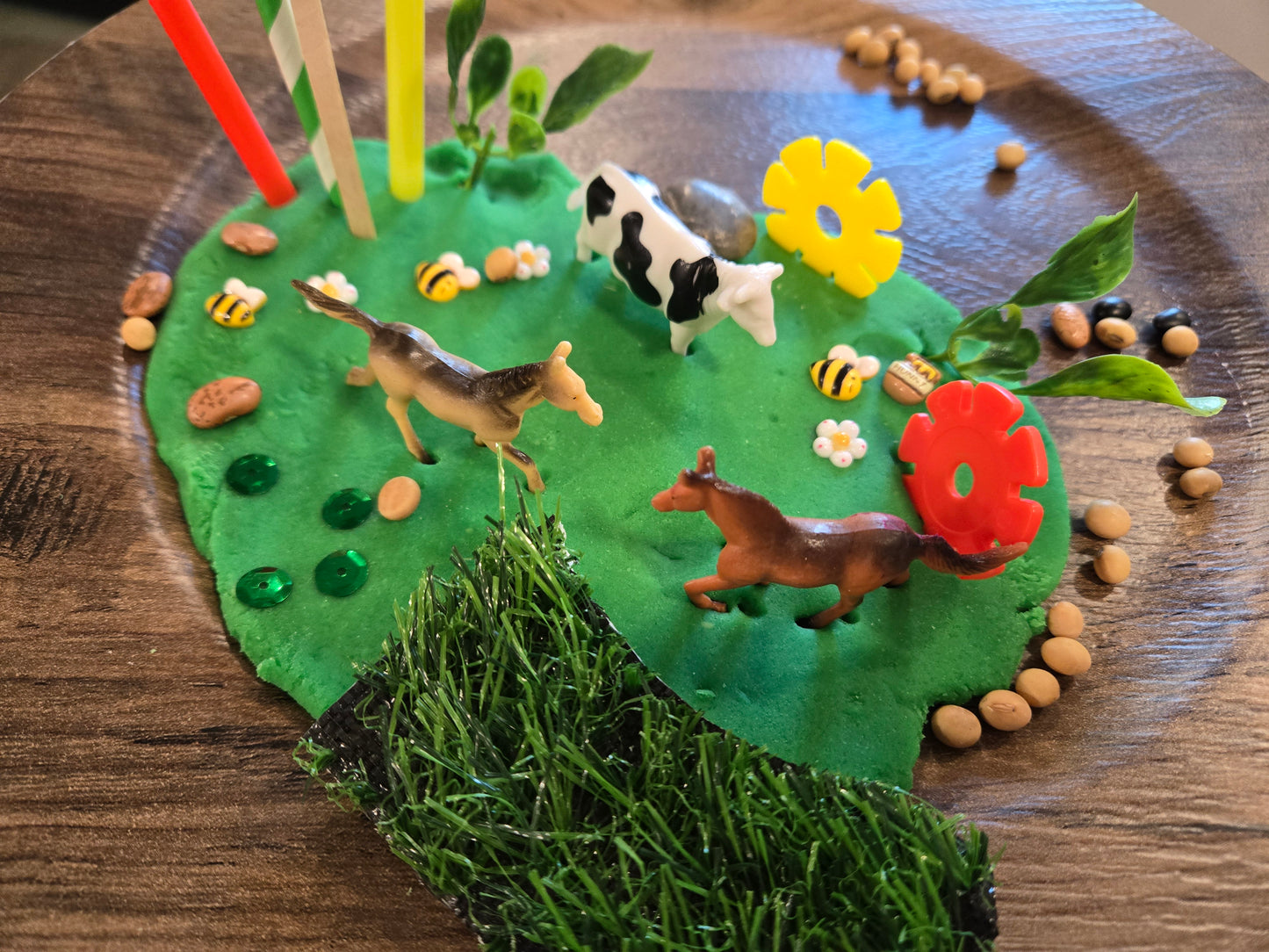 Farm themed Dough to-go Jar