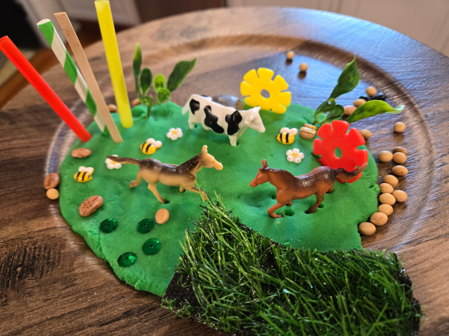 Farm themed Dough to-go Jar