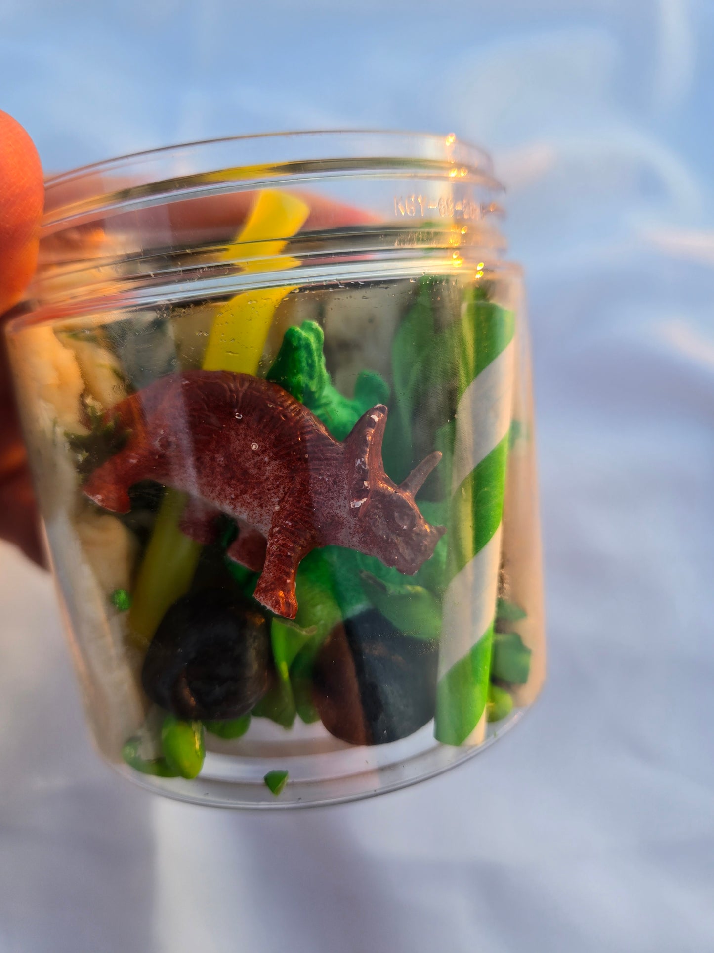 DINO-MITE Dough to-go sensory play dough jar