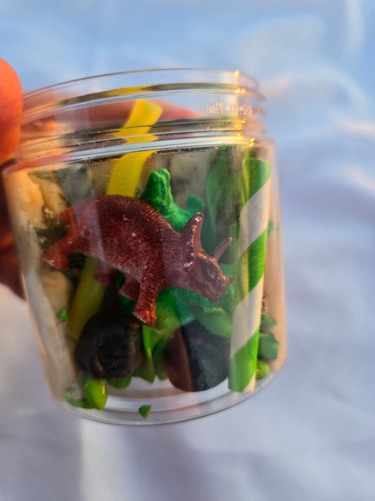 DINO-MITE Dough to-go sensory play dough jar